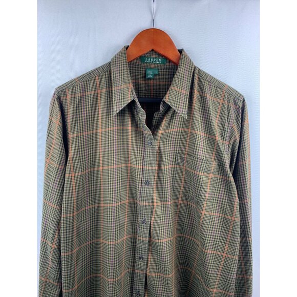Women’s Ralph Lauren Patterned Button Up Shirt Size L - Picture 3 of 7